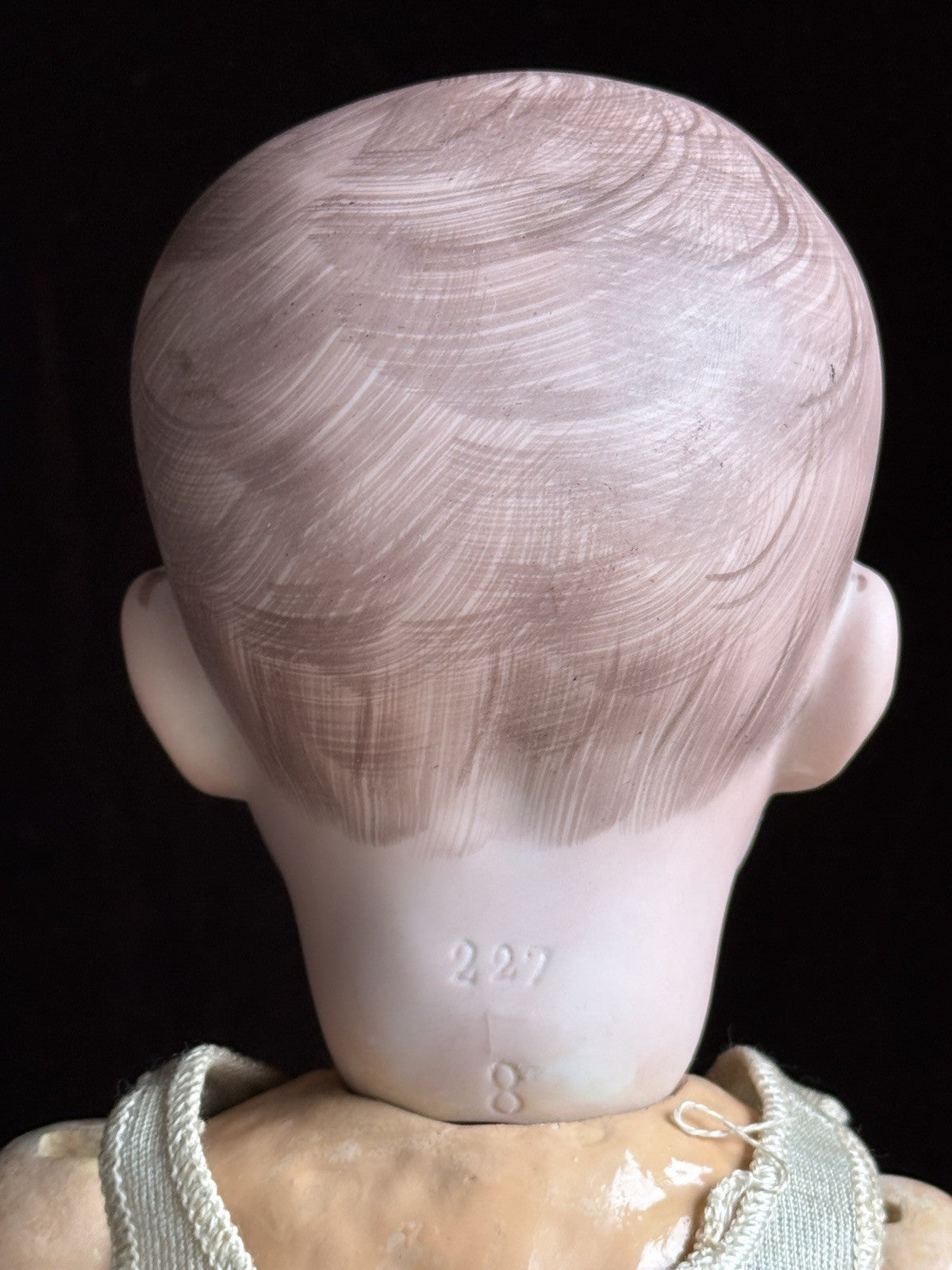 Antique French 20” SFBJ 227 Bisque Head Smiling Boy Character Doll