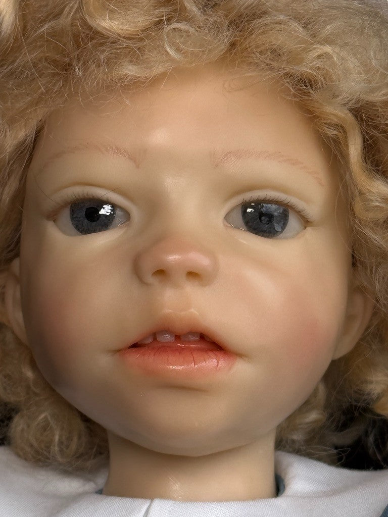 OOAK 18" Artist Carol Trobe Sculpted Polymer Clay Girl Doll