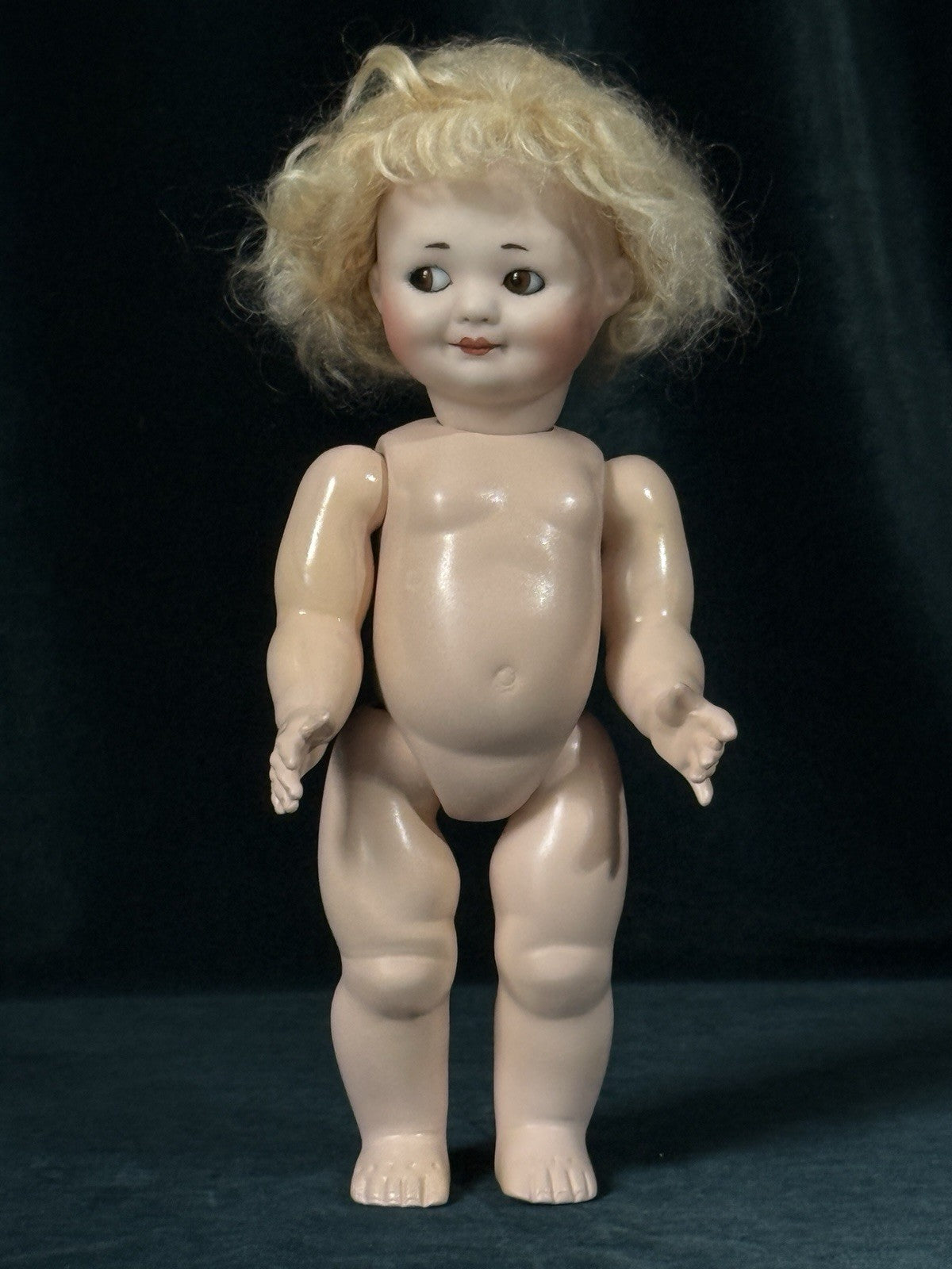 Vintage Reproduction of Rare German Kley & Hahn Googly Eyes 9.5” Doll