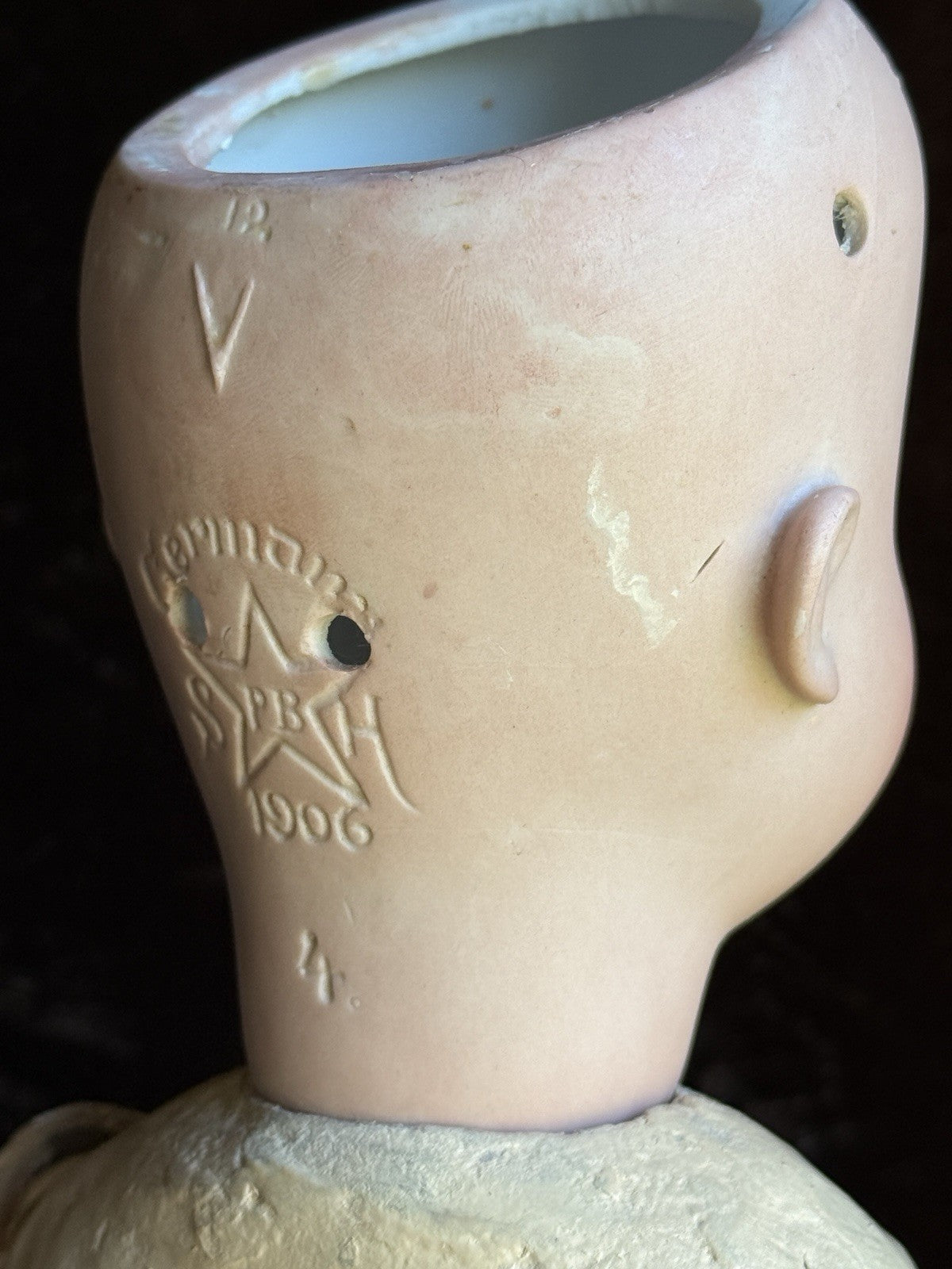Antique German 20” Schoenau & Hoffmeister 1906 Bisque Head Doll