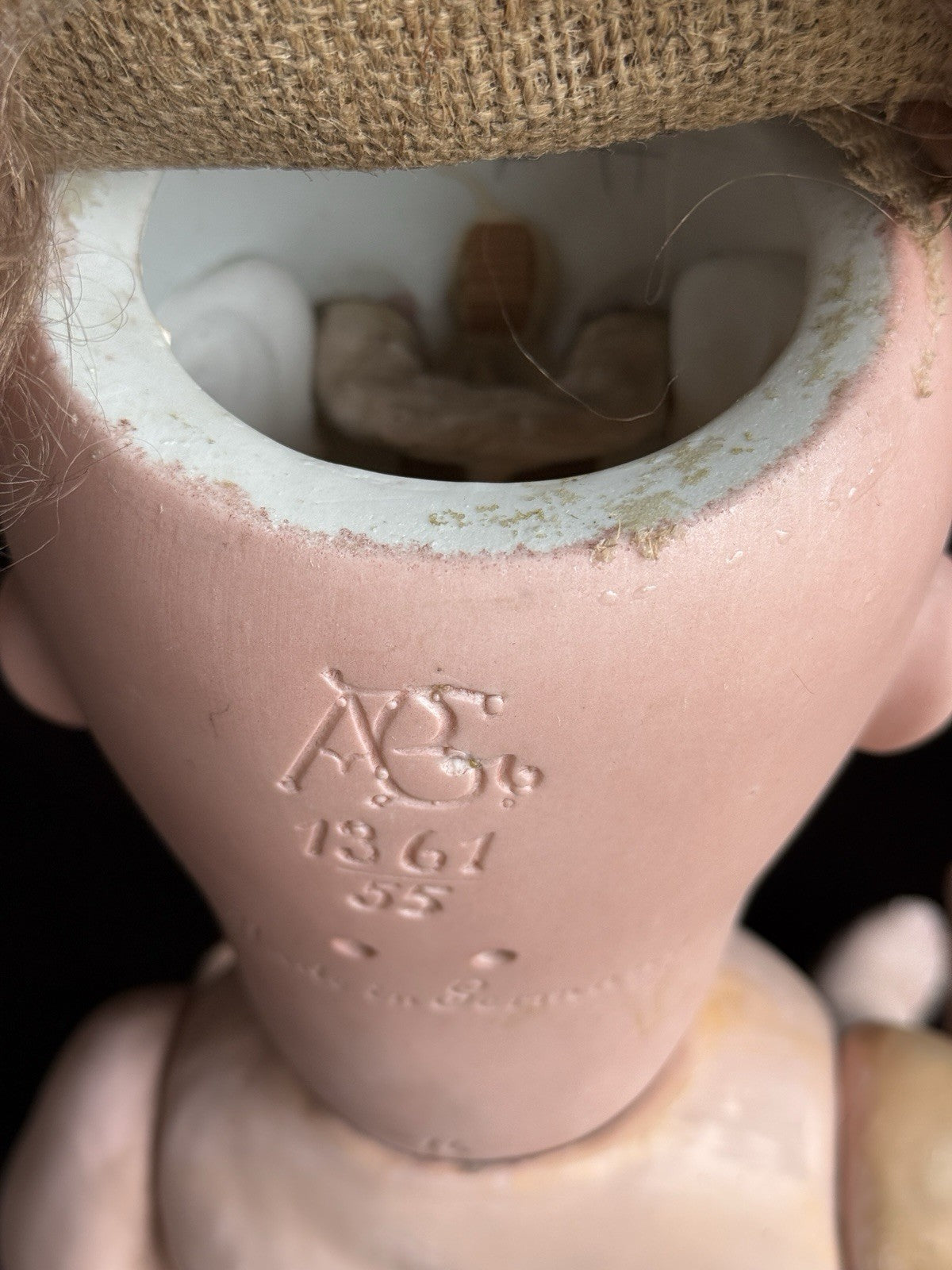 Antique German 21” ABG Alt Beck & Gottschalk 1361 Bisque Head Baby Doll