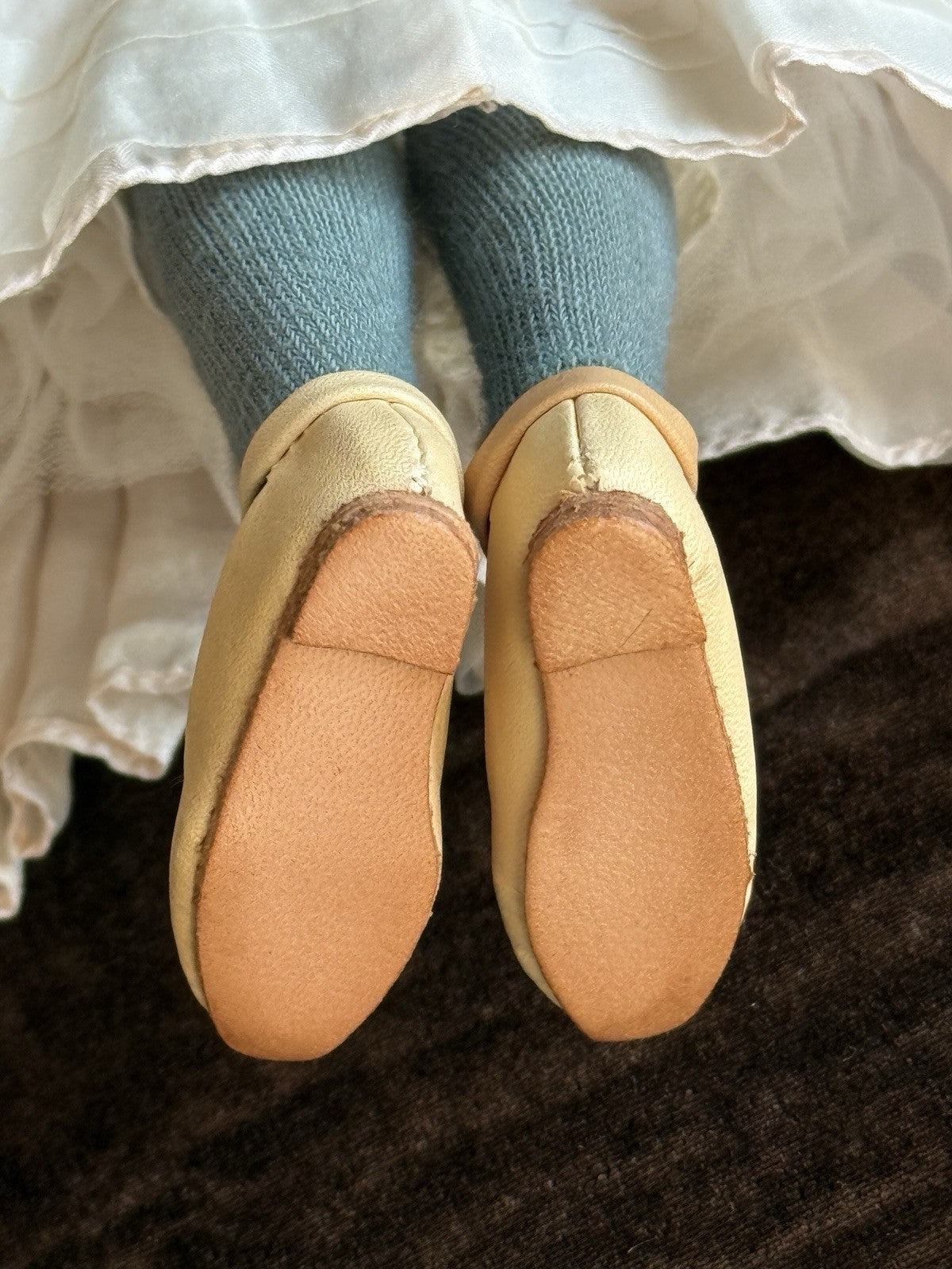 Collectible 12” John Wright UFDC Abigail Felt Girl Doll with Certificate