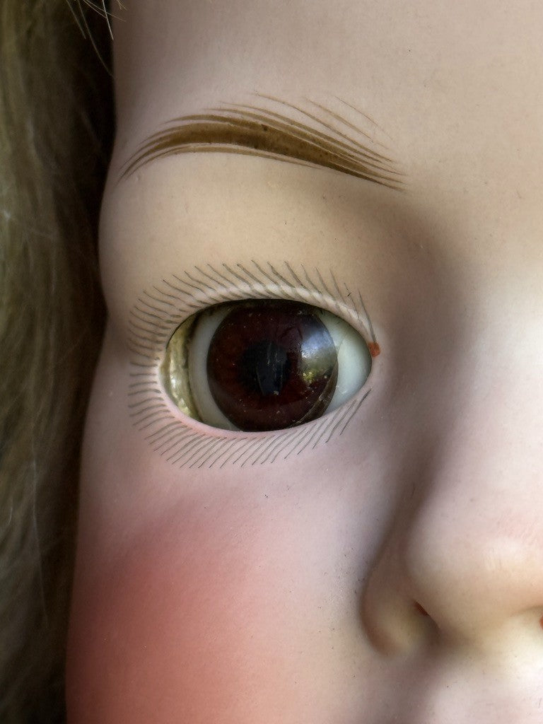 Lifesize Antique German 25” Bahr & Proschild 678 Bisque Head Baby Doll