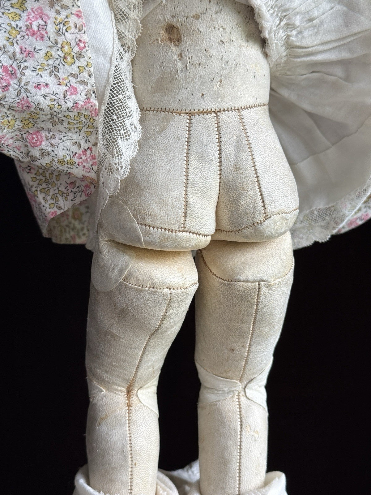 Antique German 17.5” Early Kestner 166 Bisque Shoulder Head Doll