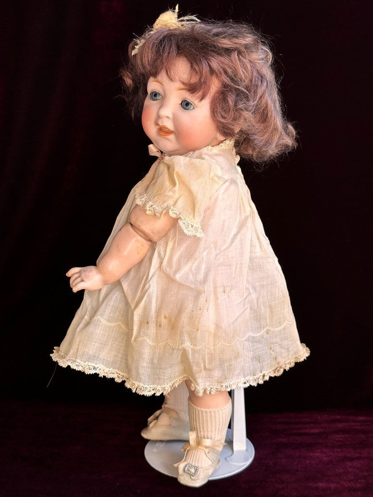 Antique German 14.5” JDK Kestner 211 Bisque Head Doll Toddler Composition Body