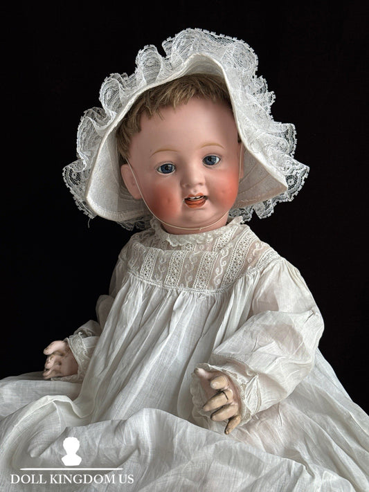 Antique Japanese 21” Morimura Brothers Bisque Head Baby Doll