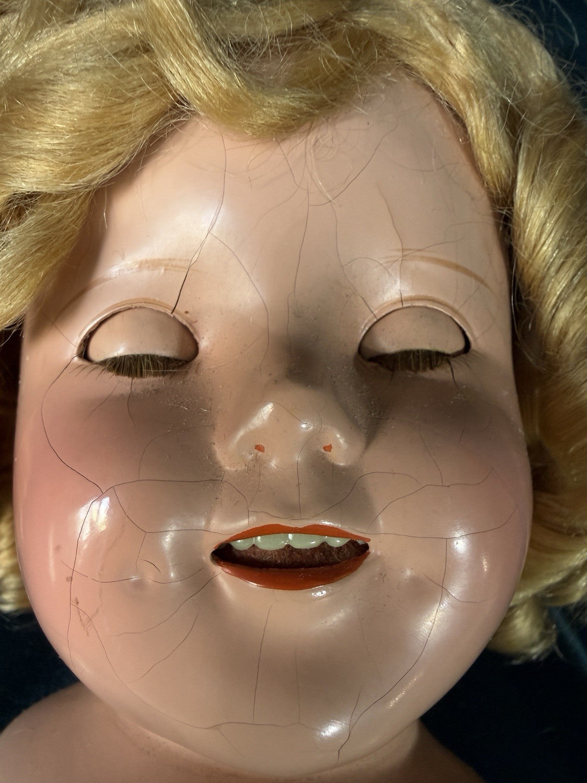 All Original Vintage 1930’s Composition 18” Shirley Temple Doll by Ideal Company