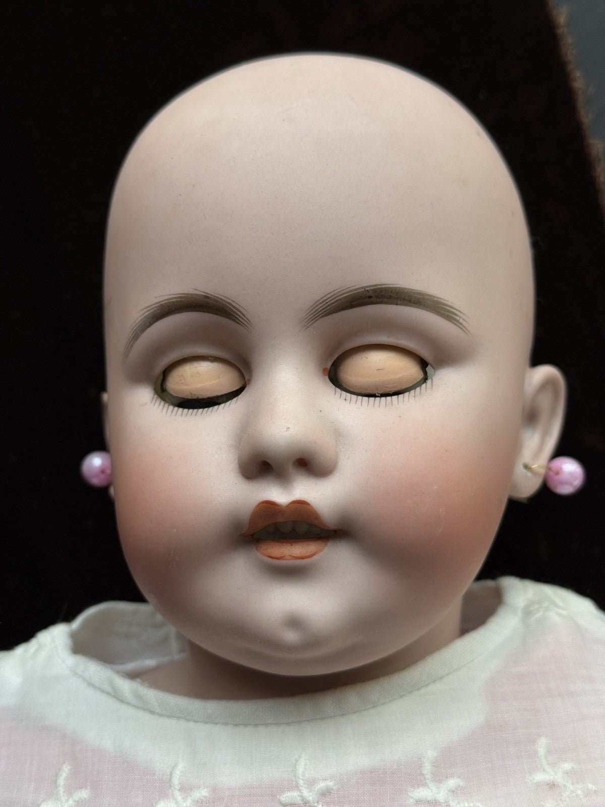 Large Antique German 31” Simon Halbig Bisque Shoulder Head Doll