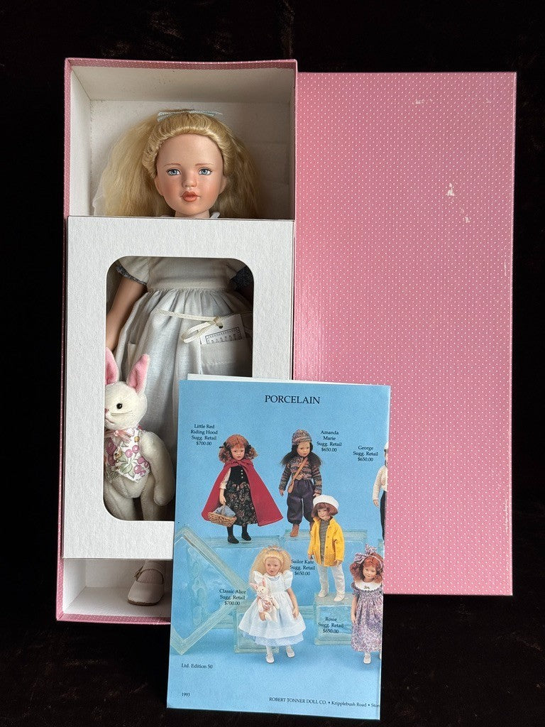 Rare Robert Tonner Porcelain 14” Classic Alice Doll LE 50 in Box