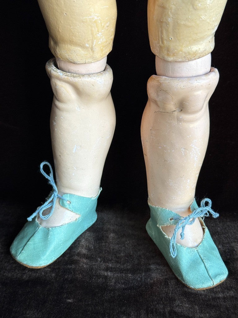 Antique German 26" Bruno Schmidt Bisque Head Doll