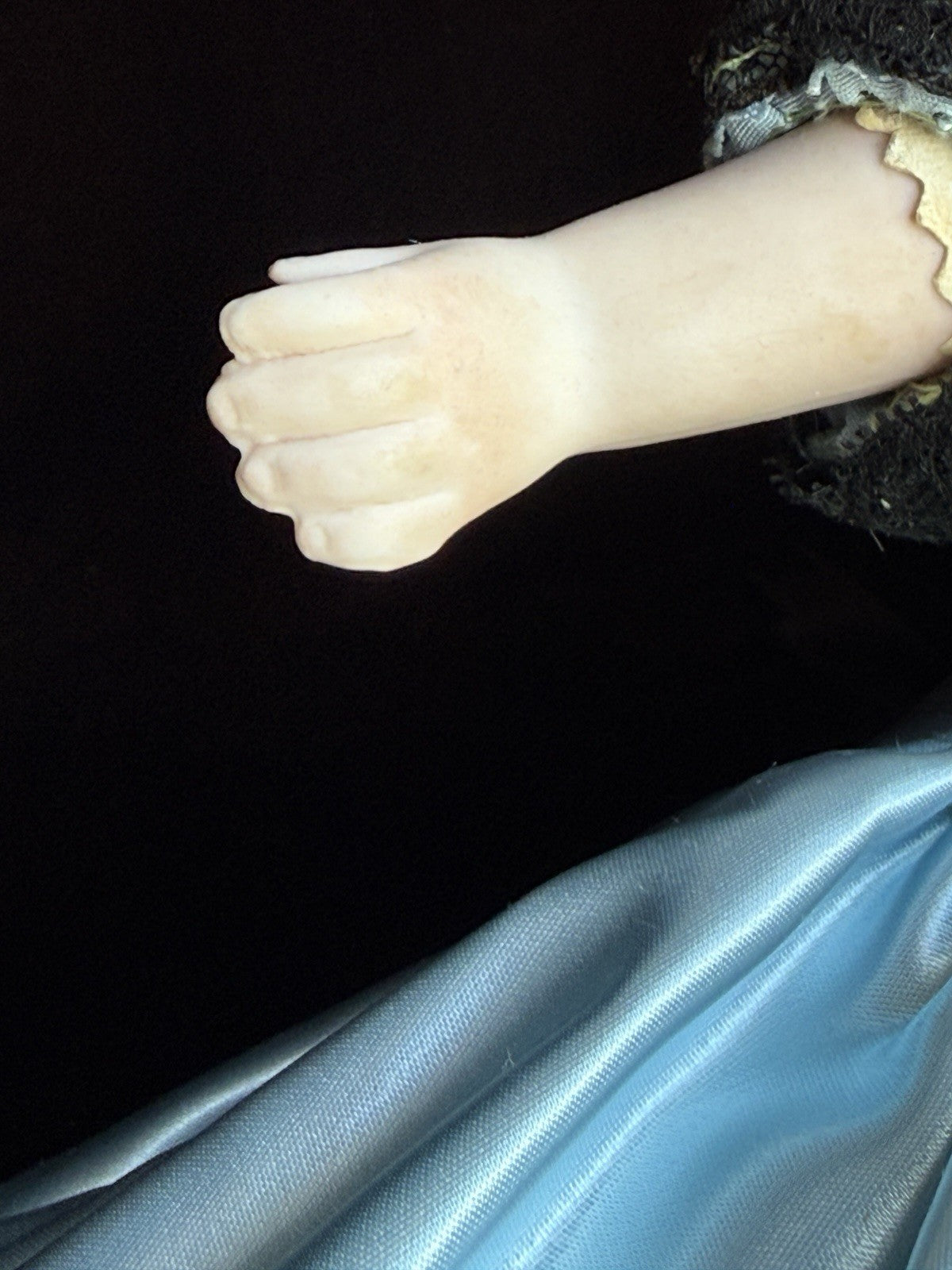 Antique German 17.5” Early Kestner 148 Head Bisque Shoulder Head Doll