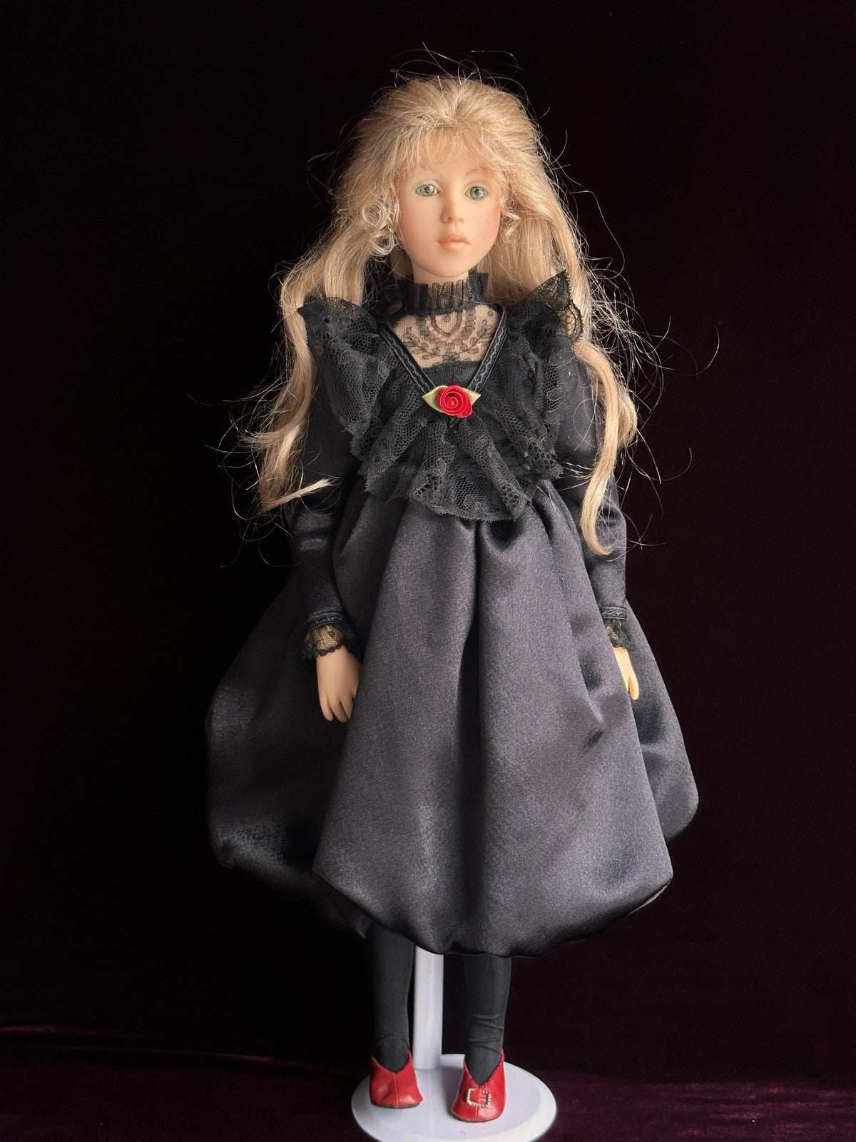 Collectible French Heloise 21.5” Resin/Cloth Doll