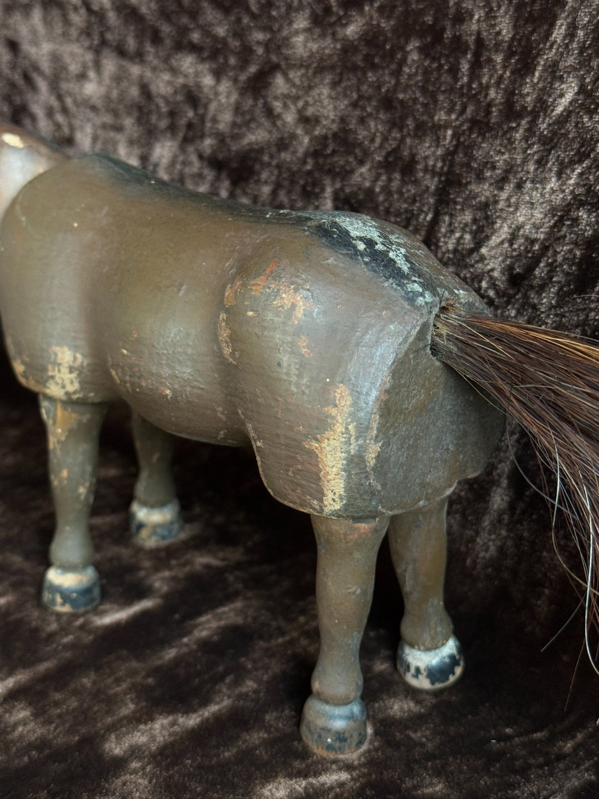 Antique American Schoenhut Humpty Dumpty Wooden Jointed Horse