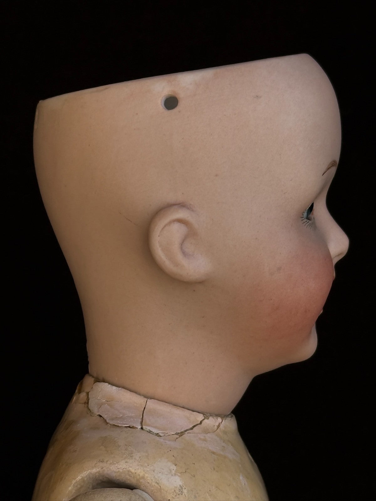 Antique German 12” Gebruder Heubach 8413 Bisque Head Character Boy Doll