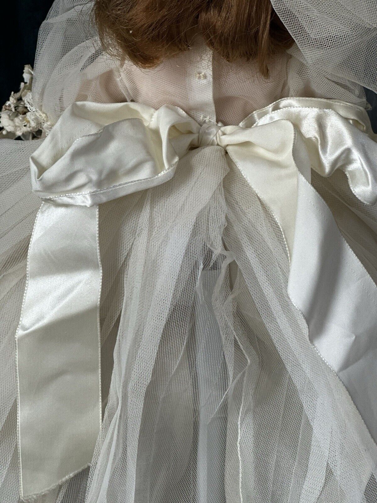 Vintage 1950’s Madame Alexander 16” Doll Elise Original Tagged Bride Outfit