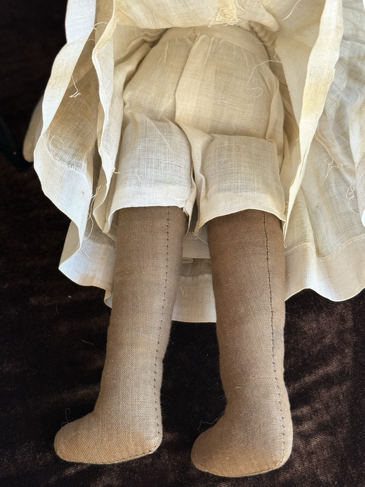 Antique American 13.5" Bruckner Babyland Lithograph Rag Doll