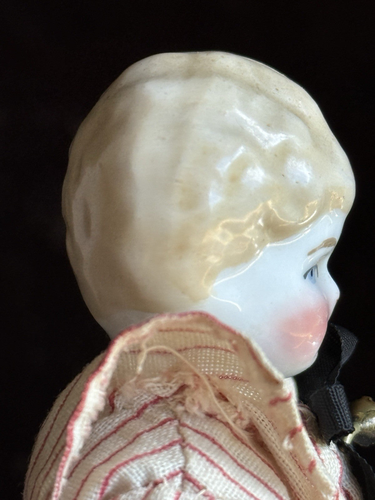 Antique German Cabinet Size 8” Lowbrow China Head Male Doll