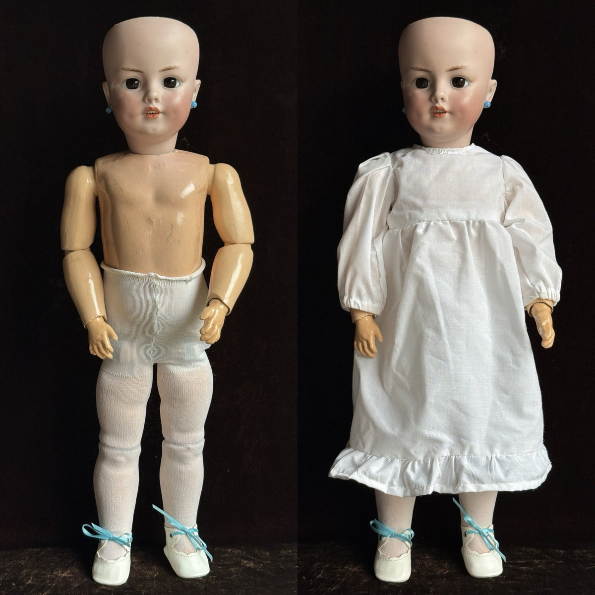 Rare Antique German 22” Simon Halbig Dep 1279 Bisque Head Doll