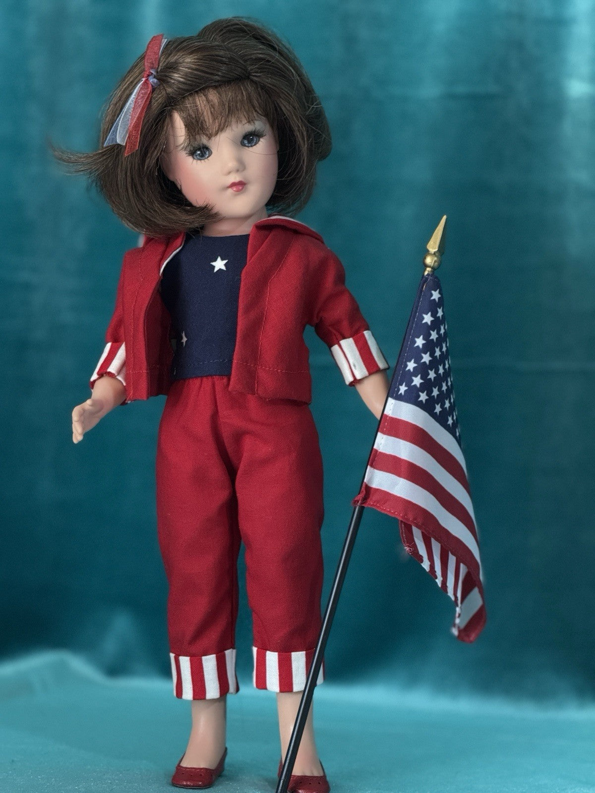Modern Mary Hoyer Mary Lynne Vinyl 13” Doll “Stars And Stripes Forever” Box