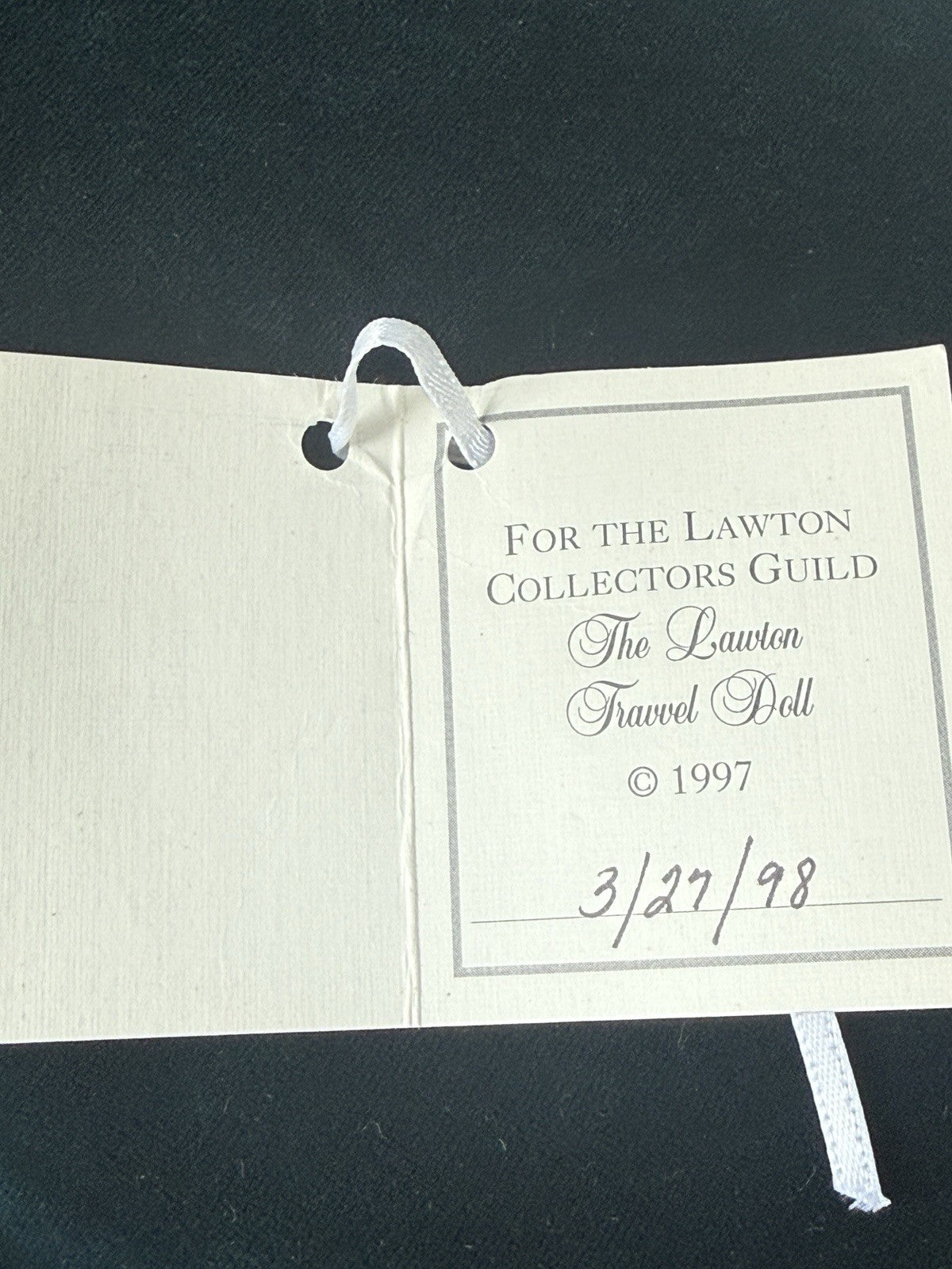MIB Wendy Lawton 1997 “The Lawton Travel Doll” Wooden and Porcelain 9” Doll