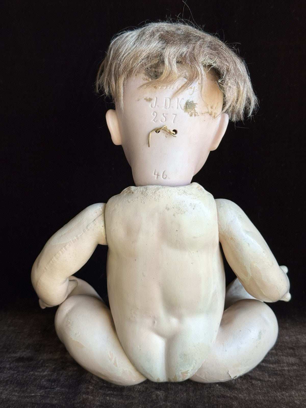 Antique German 16” Kestner JDK 257 Bisque Head Baby Doll