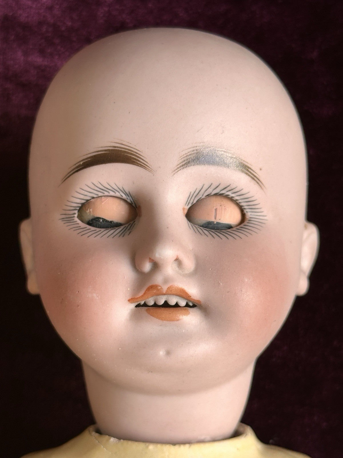 Antique German 15” Gebruder Kuchelnanz 44 DEP Bisque Head Doll