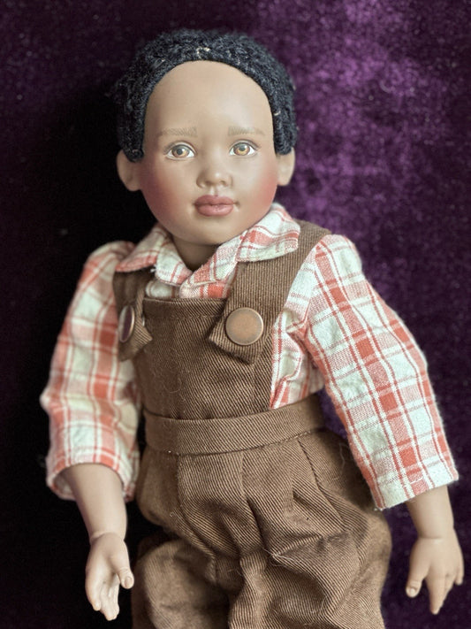 Collectible 12” Vinyl BJD Helen Kish Willy African American Boy Doll