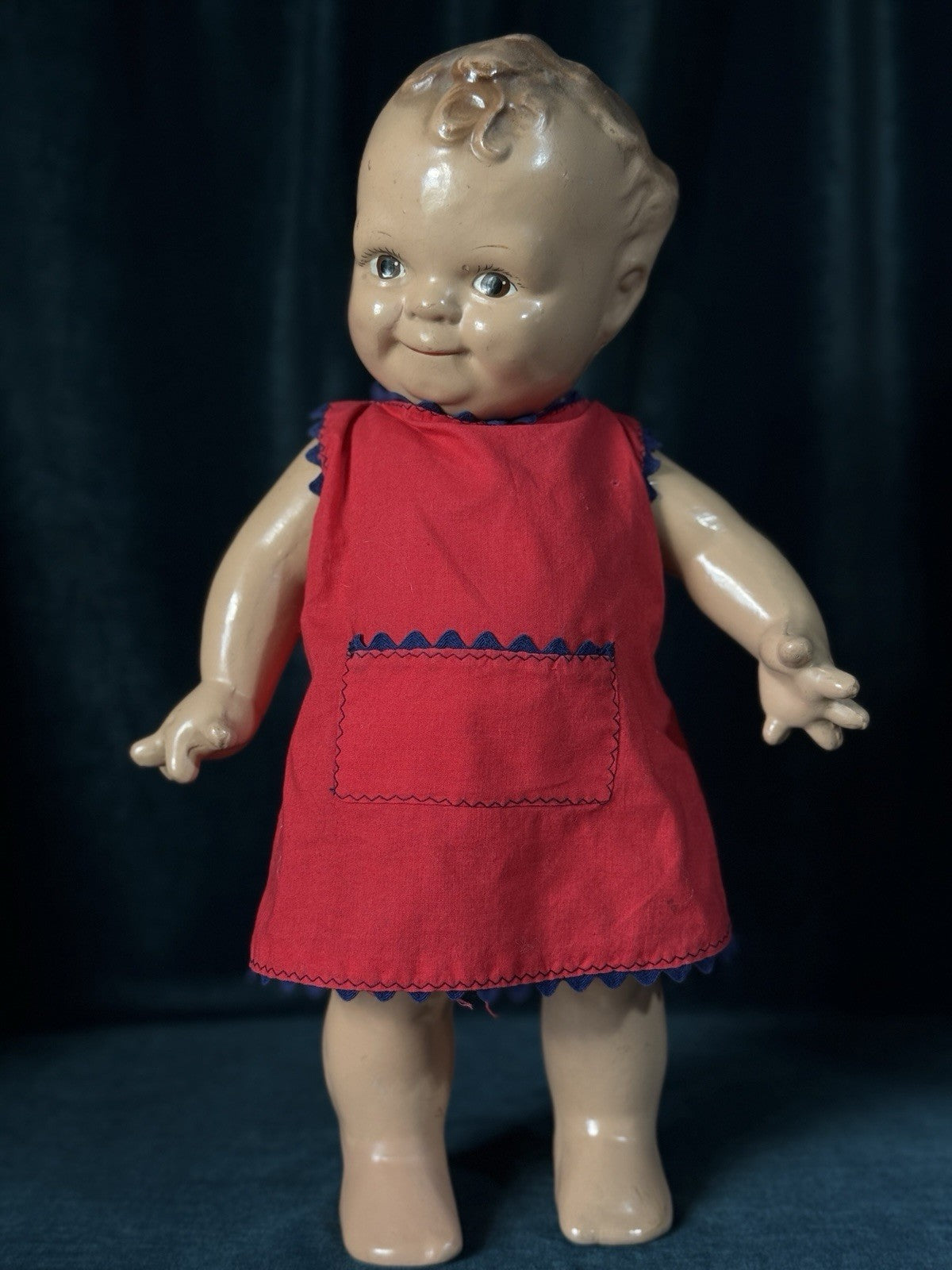 Vintage 1940’s Rose O’Neill “Scootles” All Composition 15” Doll