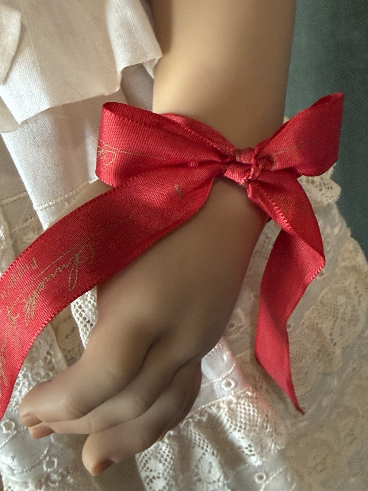 Vinyl Annette Himstedt 32” Doll “Sanfra” Year 2000 Ribbon