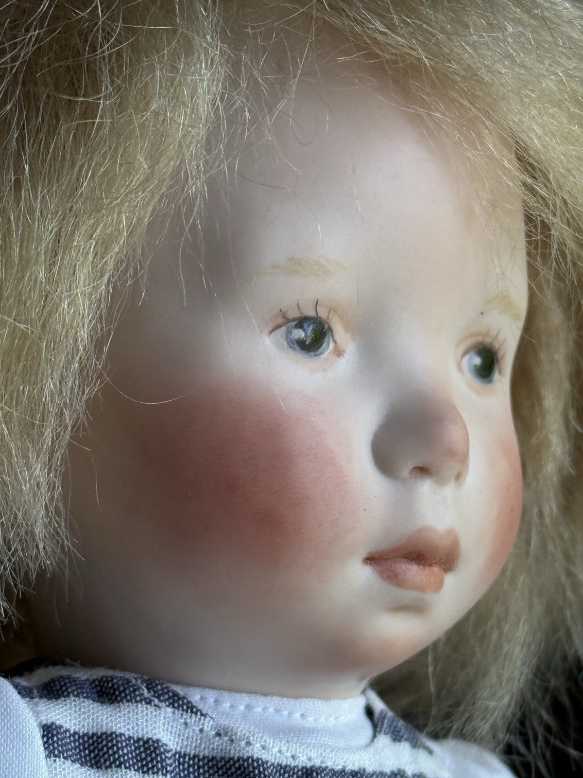 Set of 2 Porcelain Cloth Dolls by Artist Verena Eising
