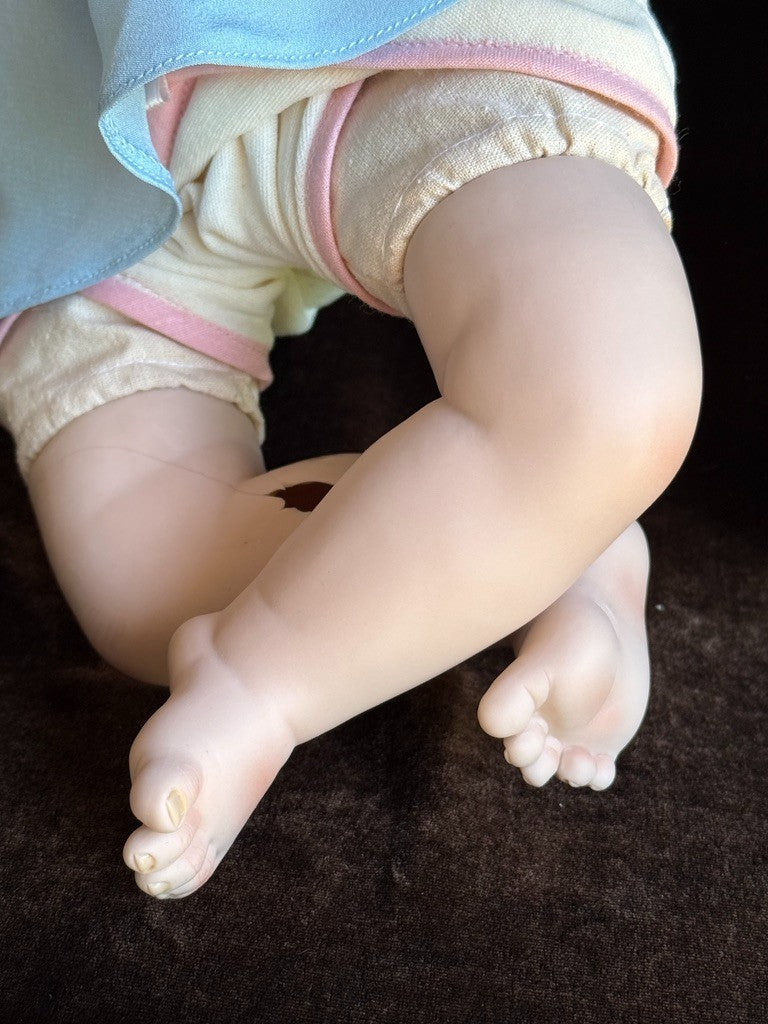 Italian Artist Beatrice Perini Porcelain Baby Doll Fiore with Tag LE 20 Damaged
