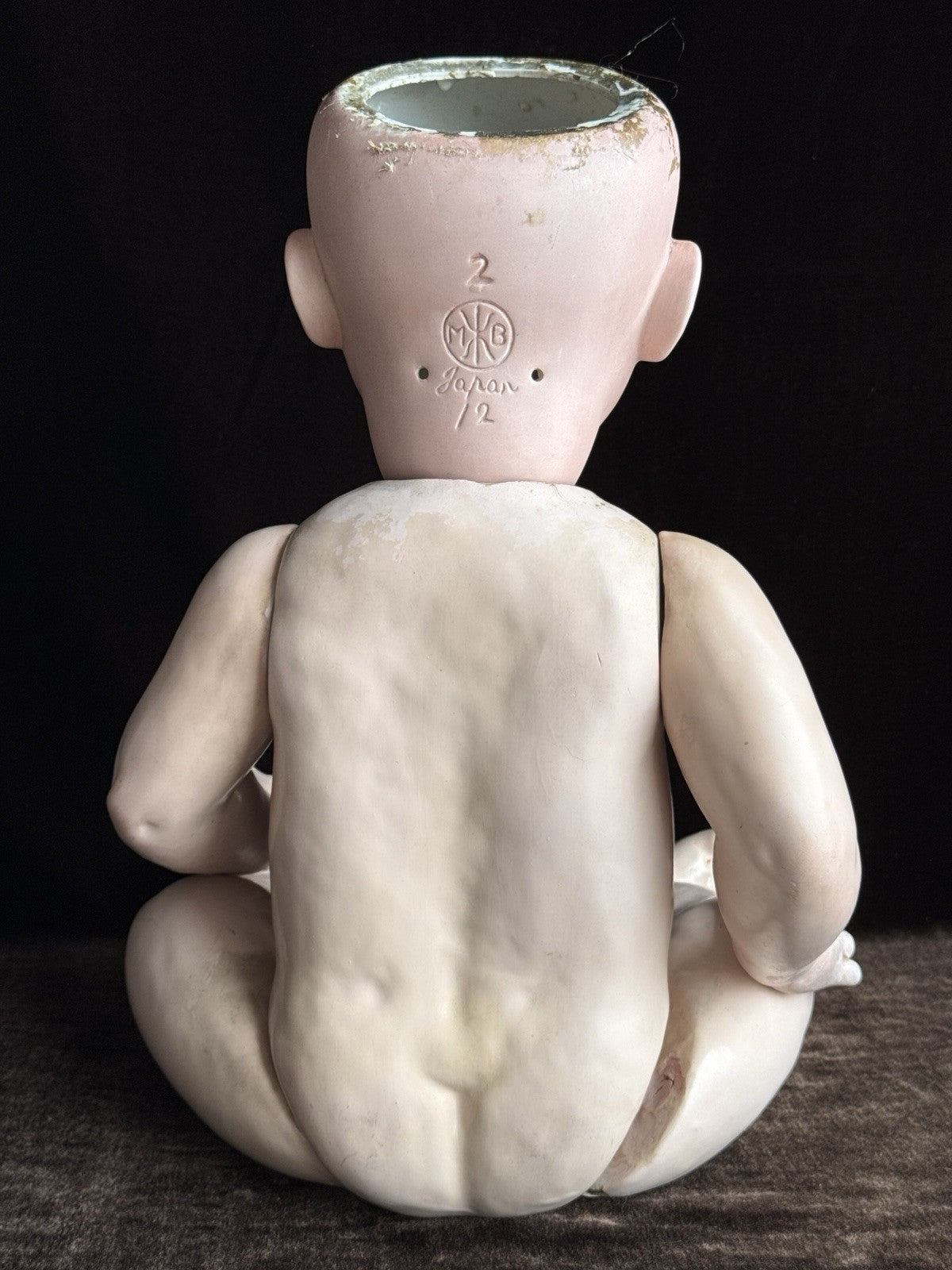 Antique Japanese 21” Morimura Brothers Bisque Head Baby Doll