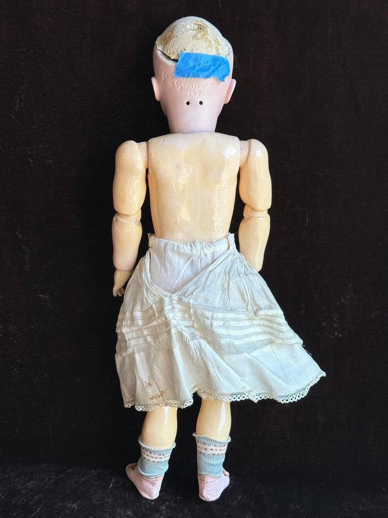 Rare Antique German 20” Kestner 149 Bisque Head Doll