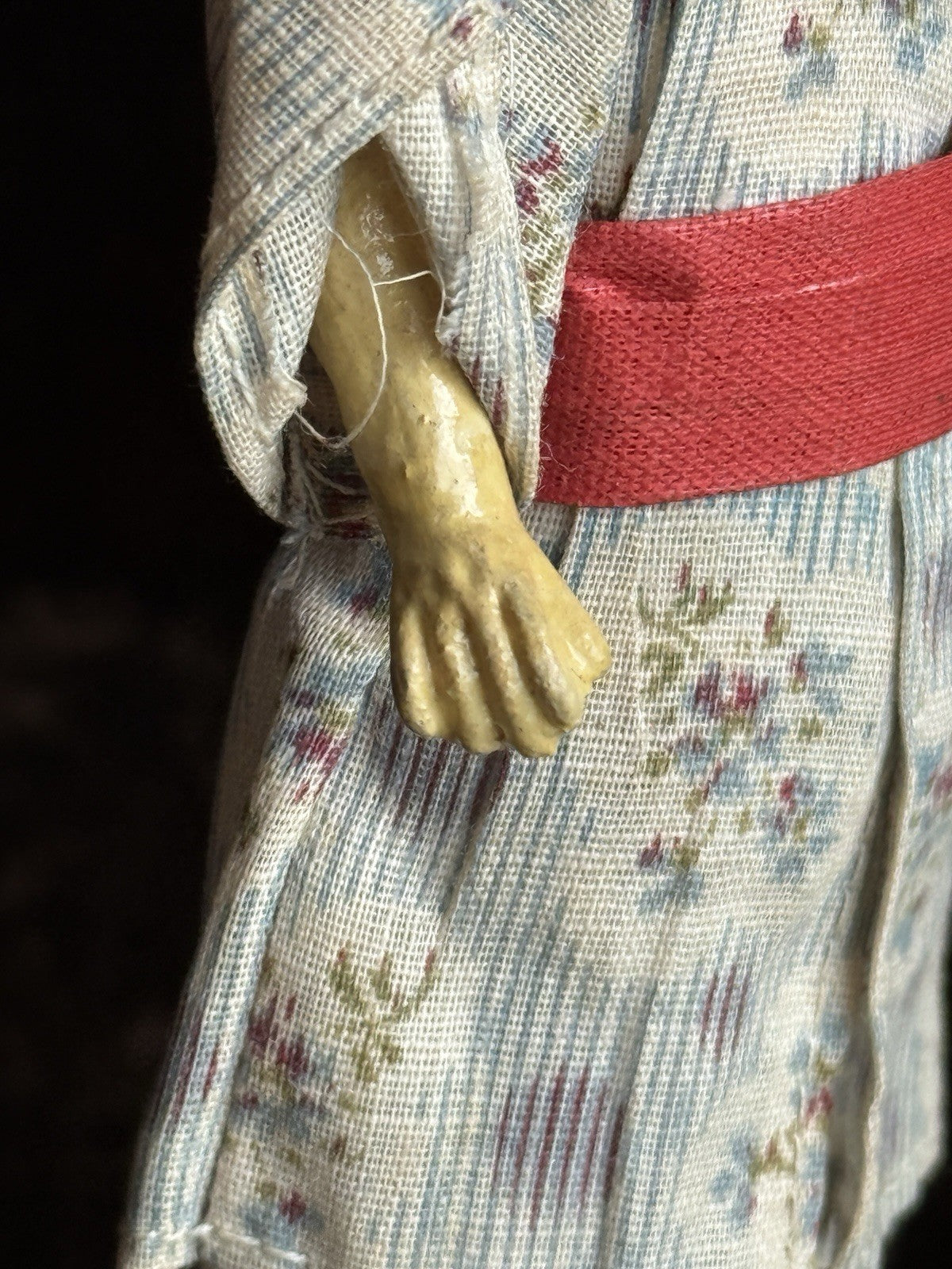 Antique German 8.5” Schoenau & Hoffmeister 4900 Oriental Asian Bisque Head Doll