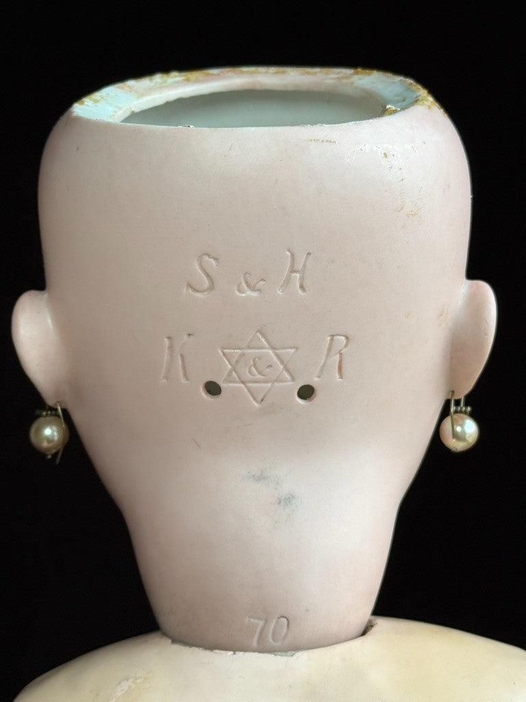 Antique German 27.5" Simon & Halbig Kammer & Reinhardt 70 Bisque Head Doll