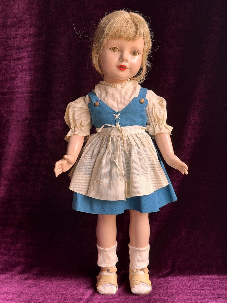 Large Vintage American 21” Composition Dewees Cochran Anne Shirley Effanbee Doll