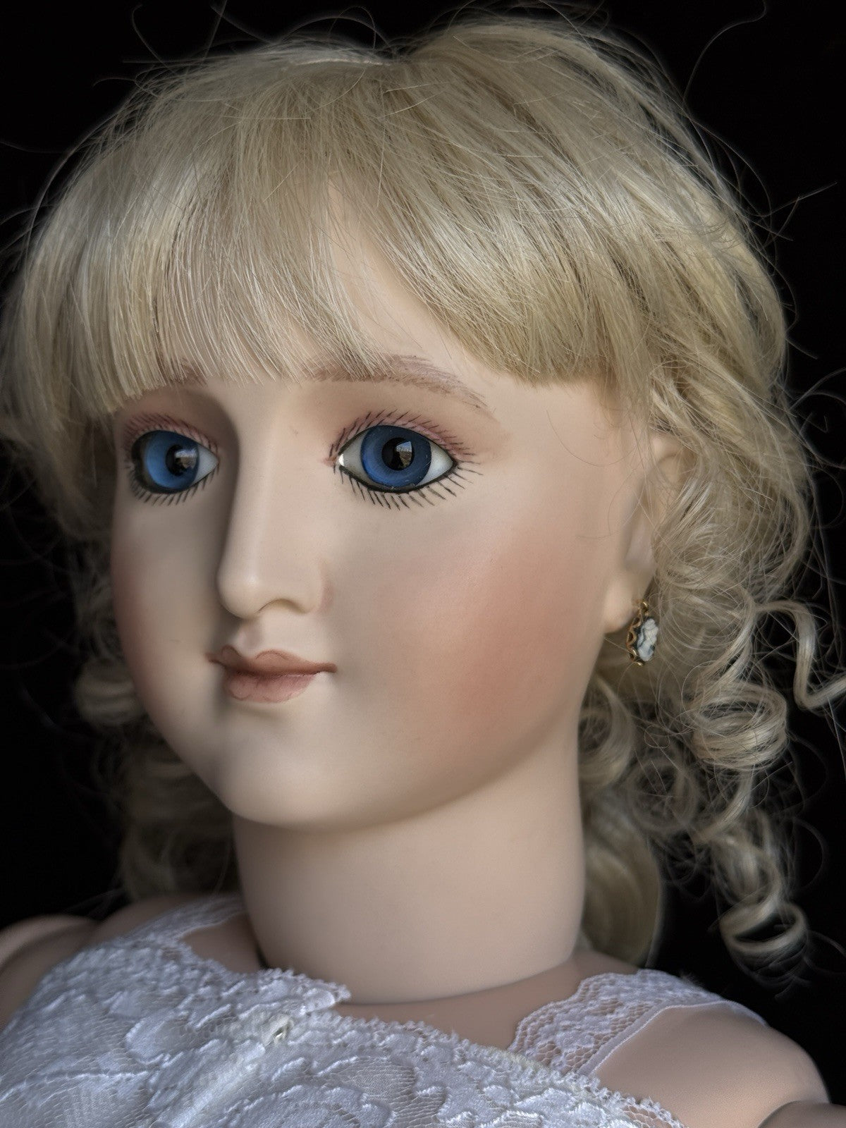 Large Porcelain 31" Repro of Antique Bru Lady Grace Caracter Doll by Rose Pinkul