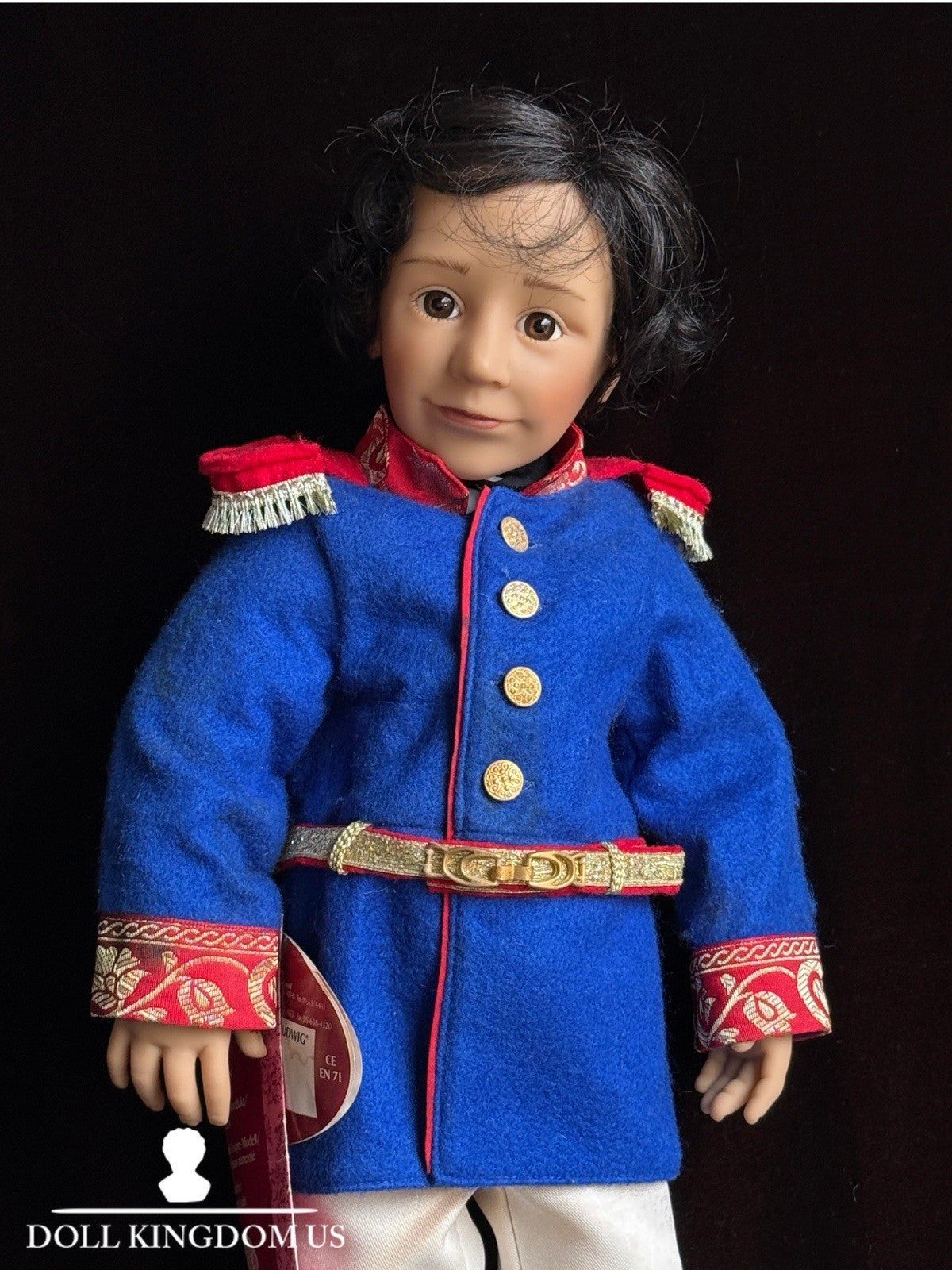 Collectible 21” Gotz All Vinyl Ludwig Boy Doll with Tag/Certificate LE 2000