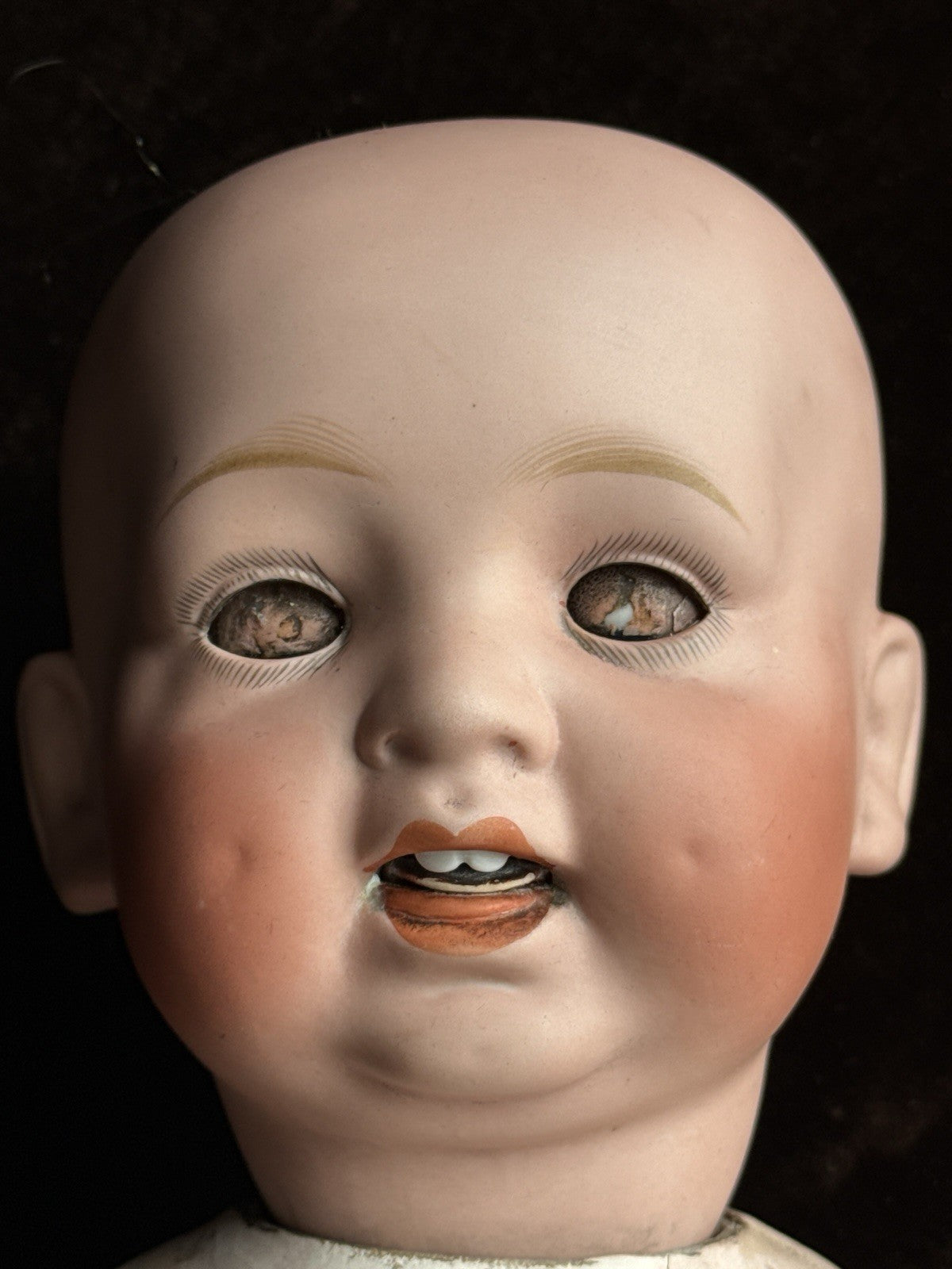 Antique Japanese 21” Morimura Brothers Bisque Head Baby Doll