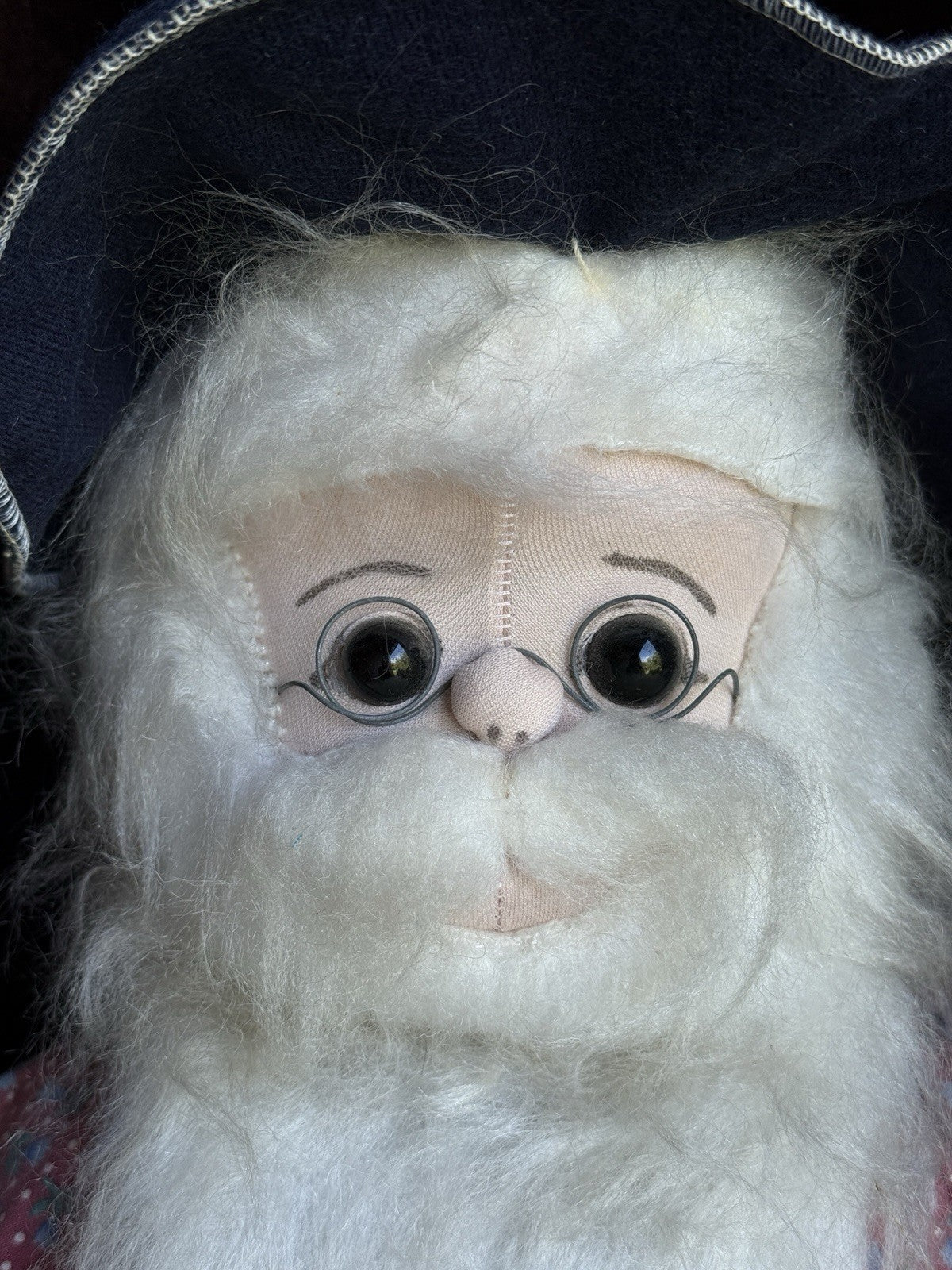 Pair of Vintage Handmade 29” Stockinette Elderly Character Grandpa Grandma Dolls