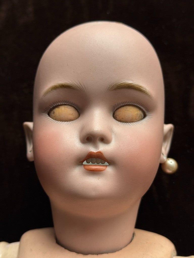 Antique German 22.5” Simon Halbig Baby Blanche Bisque Head Doll
