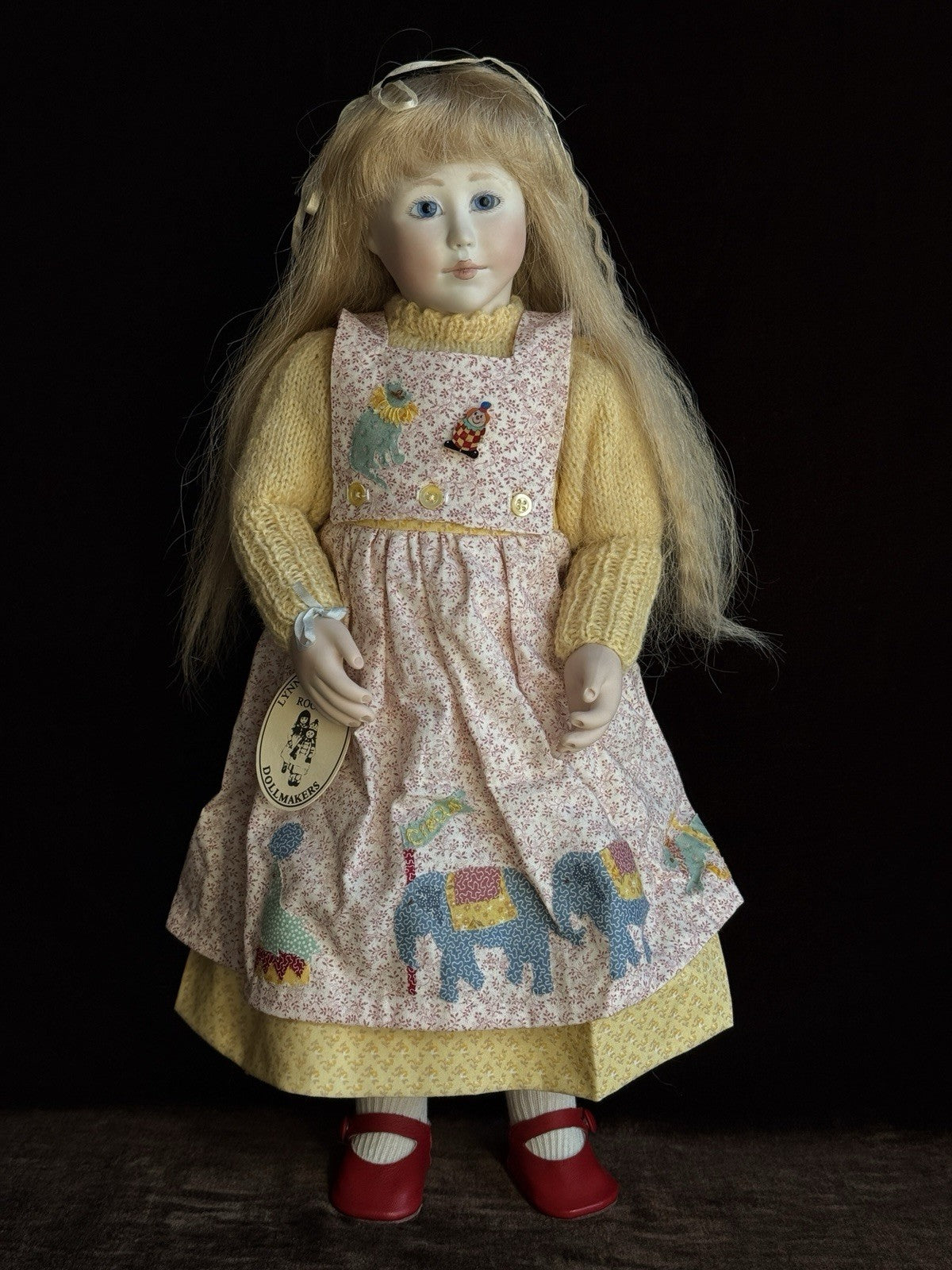 Collectible 17.5” Wooden/Porcelain Lynne & Michael Roche Claudine LE Doll