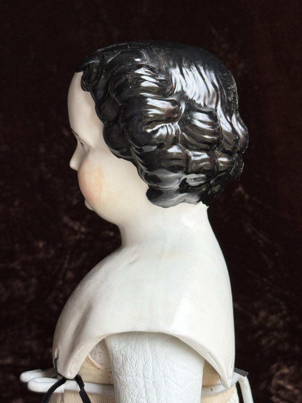Vintage 22” Reproduction of Antique German Flat Top China Doll