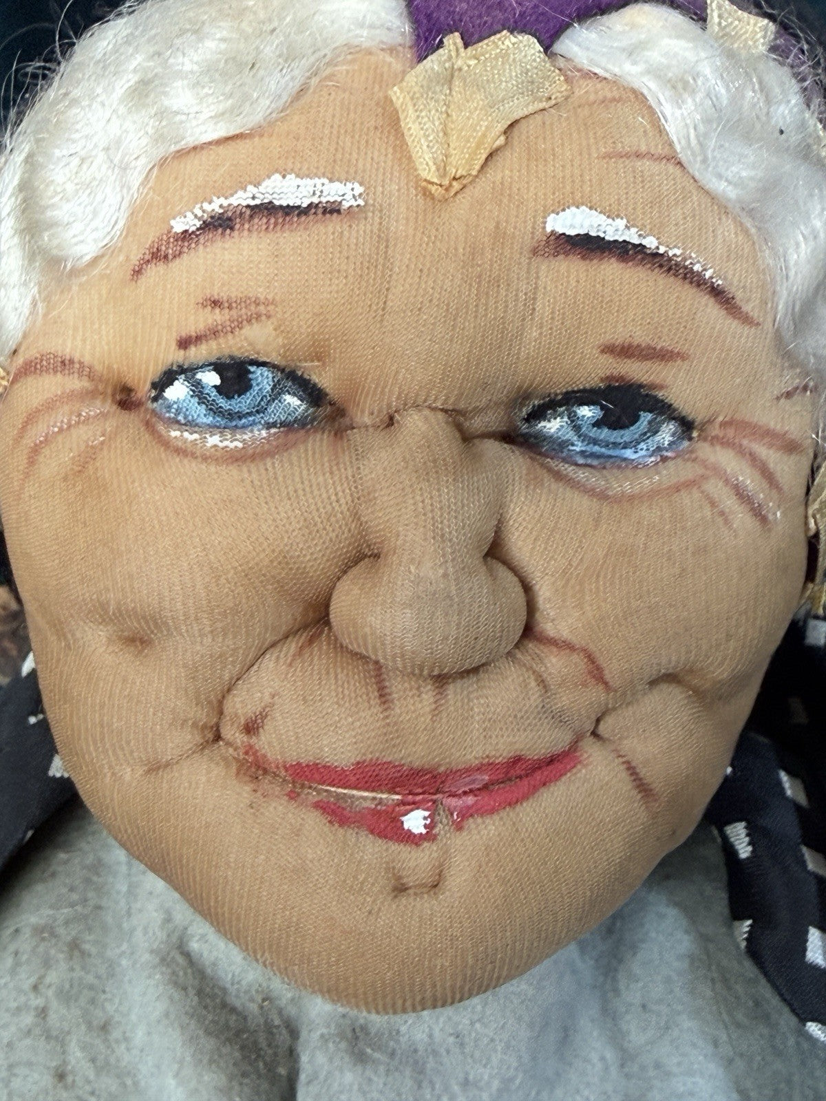 Antique 1940’s Large 23” French Ravca Cloth Doll With Tag