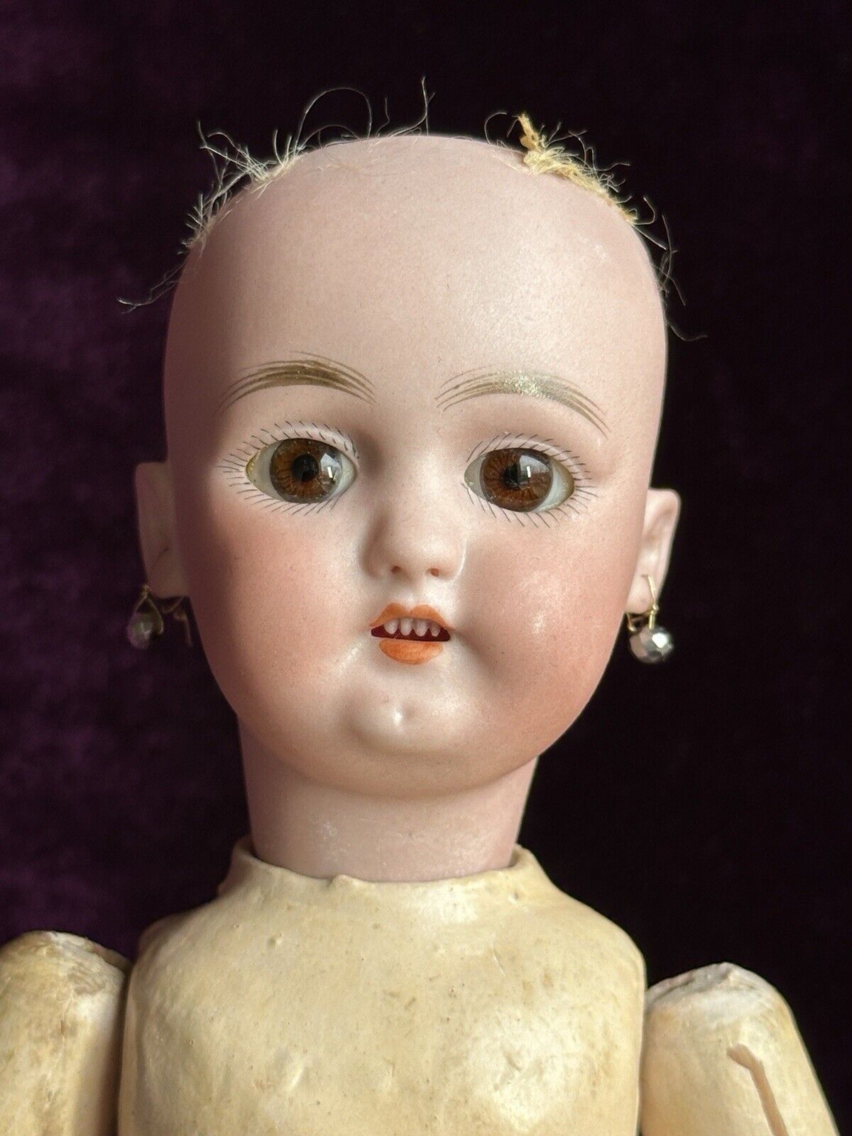 Antique German 11.5” Simon Halbig 1079 Bisque Head Doll
