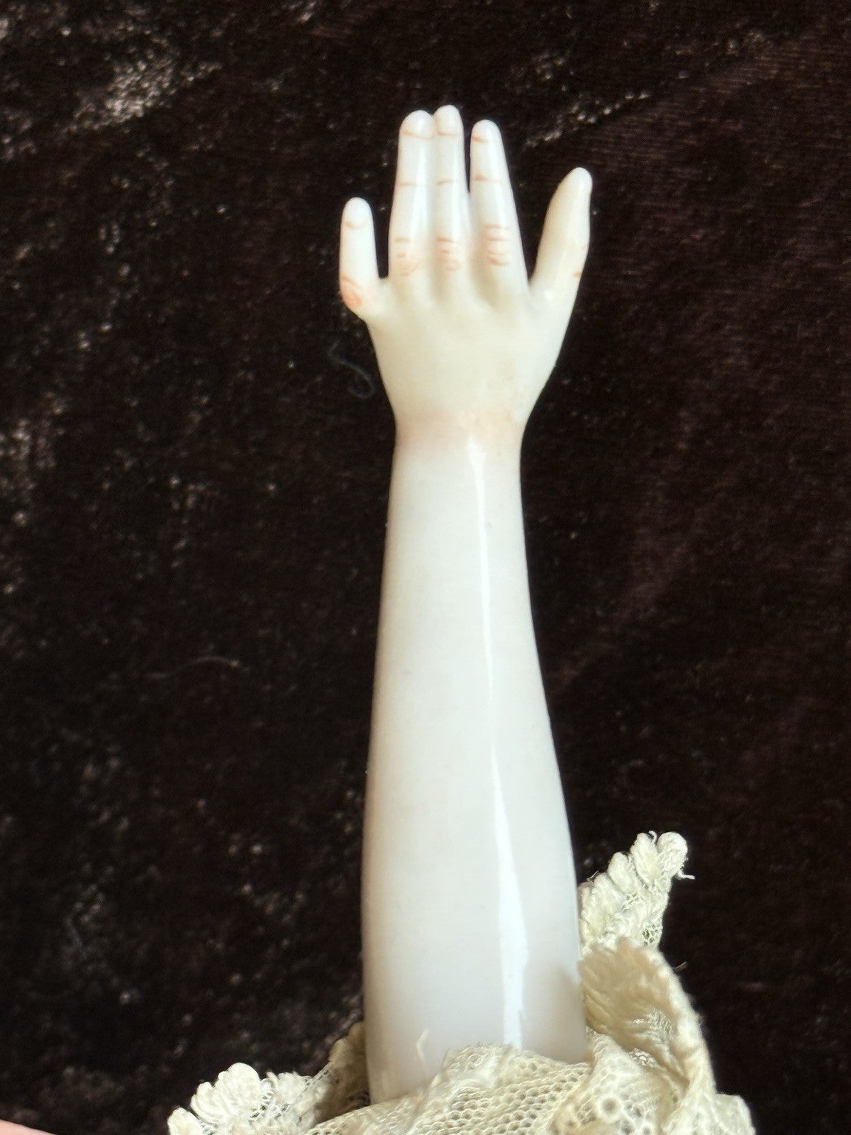 Rare Antique German 14” Kister Lady Fashion Porcelain China Head Doll