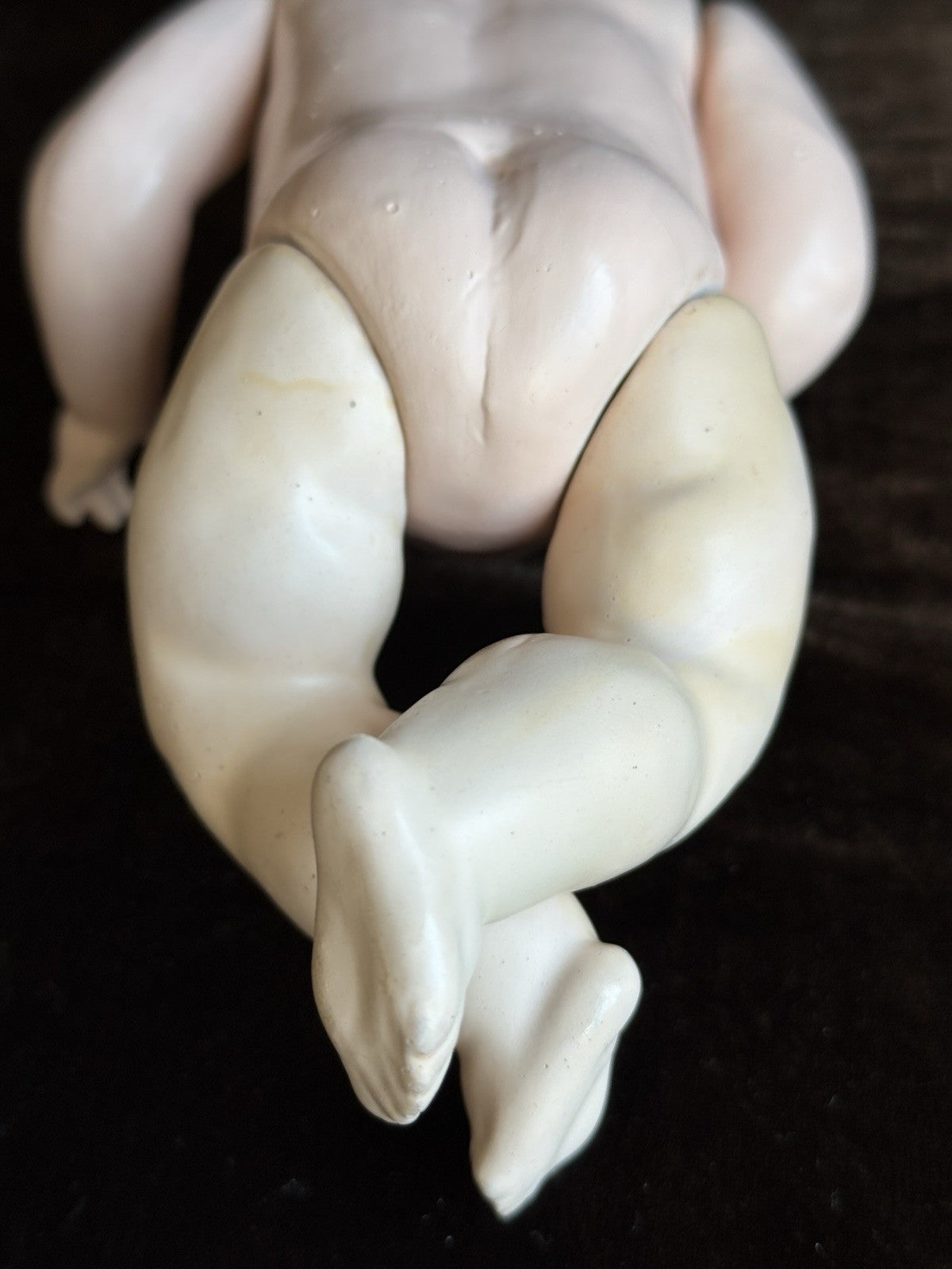 Antique German 10.5” Gebruder Heubach 8191 Bisque Head Character Baby Boy Doll
