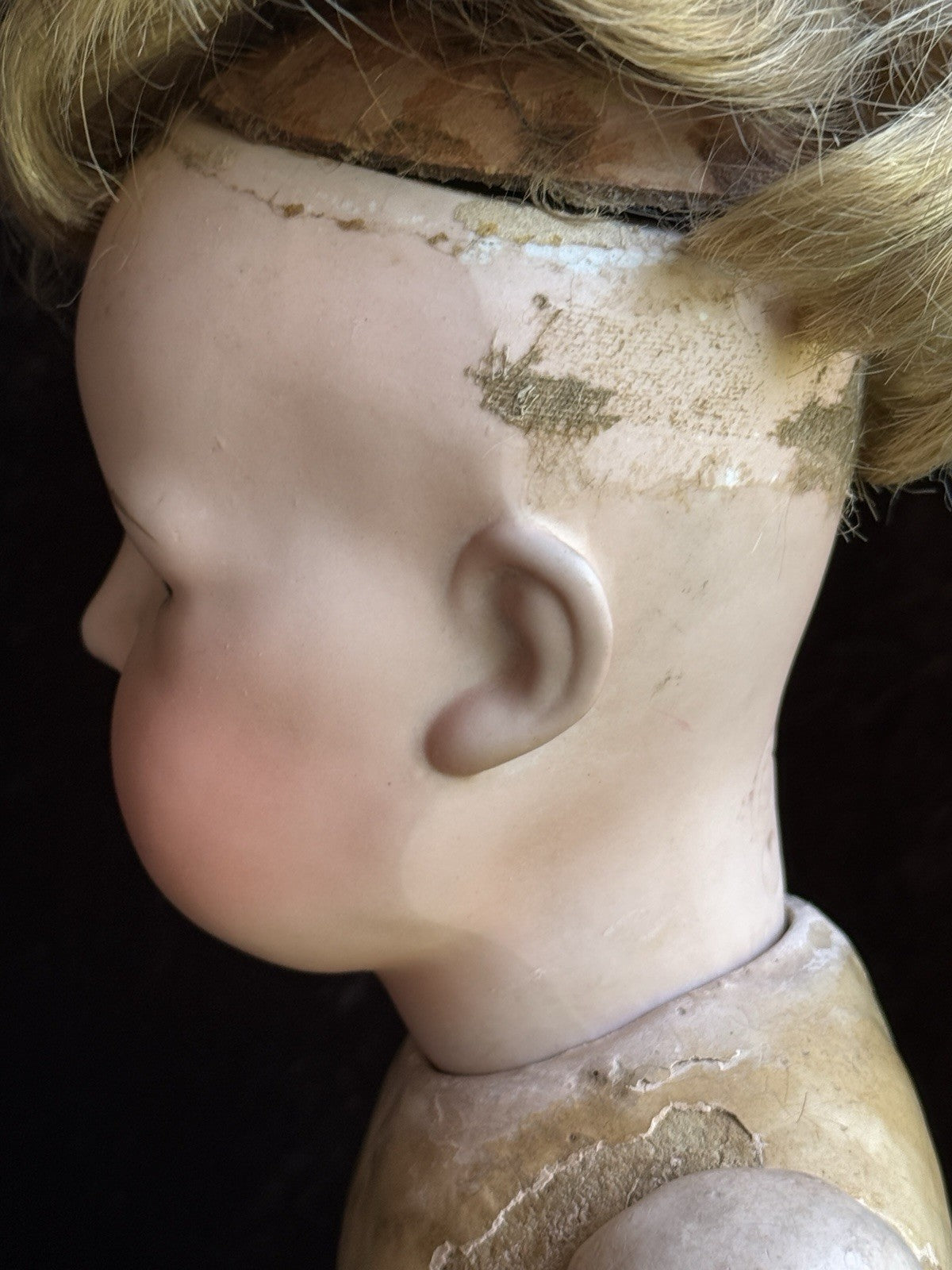 Antique Japanese 16” Yamato Nippon Bisque Head Baby Doll