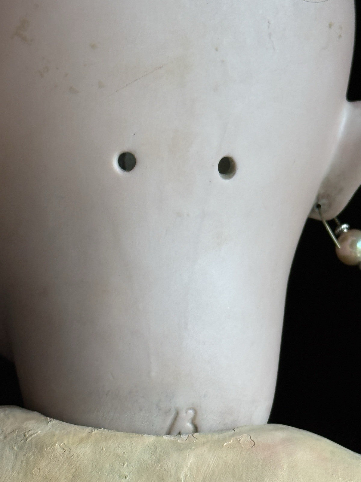 Large Antique German French 30” Tete Jumeau Simon Halbig Dep Bisque Head Doll