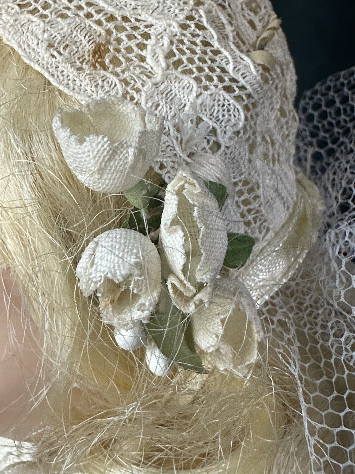 Vintage 1950’s Vogue Hard Plastic SLW Strung Ginny Doll Original Bride Outfit